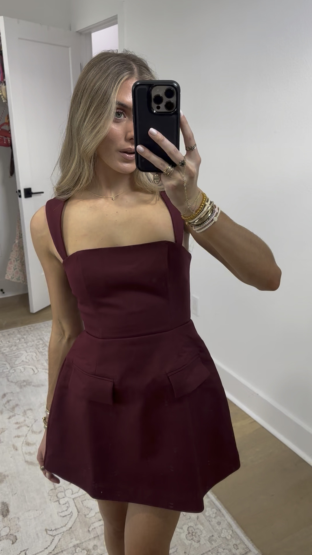 Showpo size US 2. The cinched waist and softly fluted skirt sculpt and swish in all the right places, flattering every body and every vibe. Effortless to slip on and easy to style, it’s your go-to for parties, date nights and everything in between, she’s confident, playful and ready for compliments.
The Garrett Mini Dress brings that sweet-spot balance of structure and movement, so you can dance, dine and do it all without fuss. Lean into the romance of dresses in deep jewel tones and keep the focus on the neckline with delicate hoops or a bold lip. Inclusive. Always. This mini is here for every shape, every shade, every moment.

#LTKootd #LTKFindsUnder100 #LTKHoliday