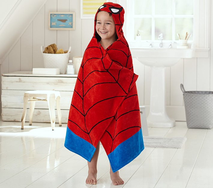 Marvel's Spider-Man Kid Hooded Towel | Pottery Barn Kids