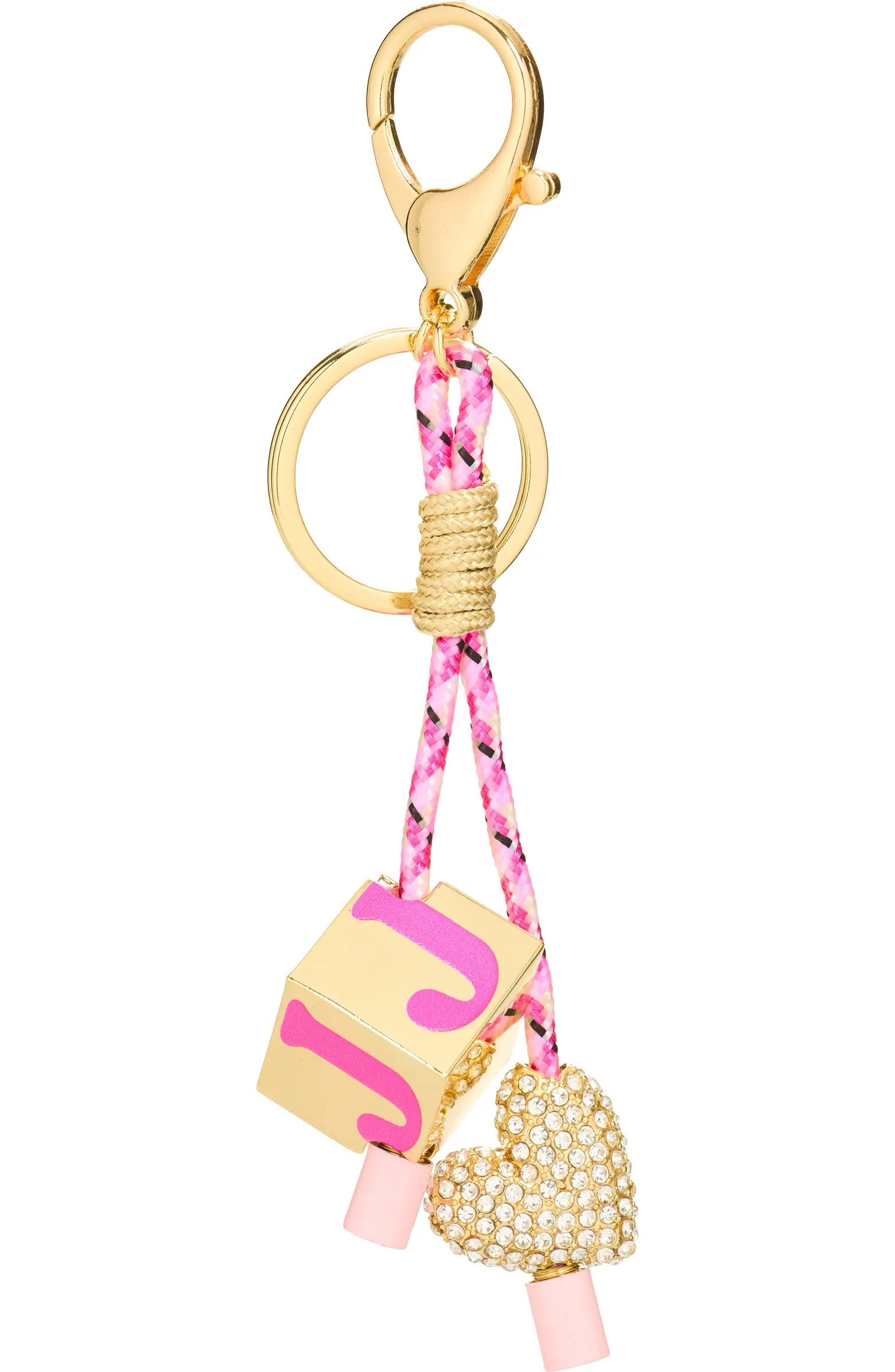 Heart & Block Initial Bag Charm | Nordstrom Rack