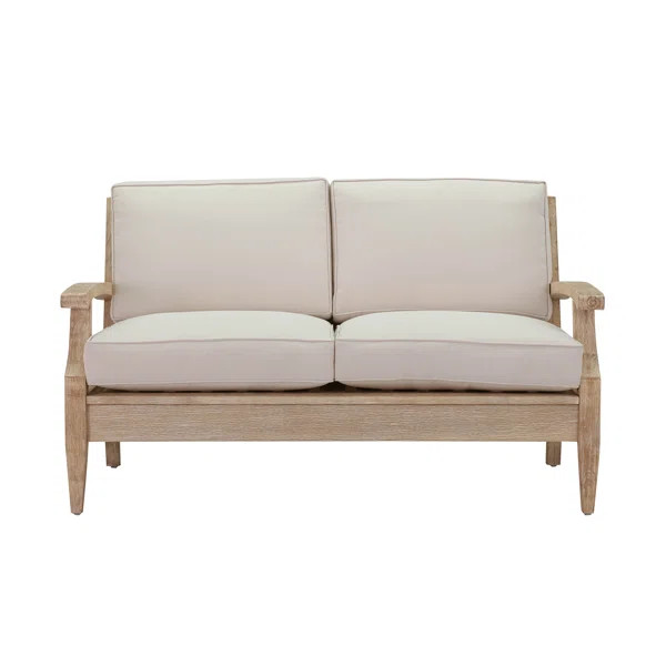 56.3'' Wide Outdoor Loveseat with Cushions | Wayfair North America