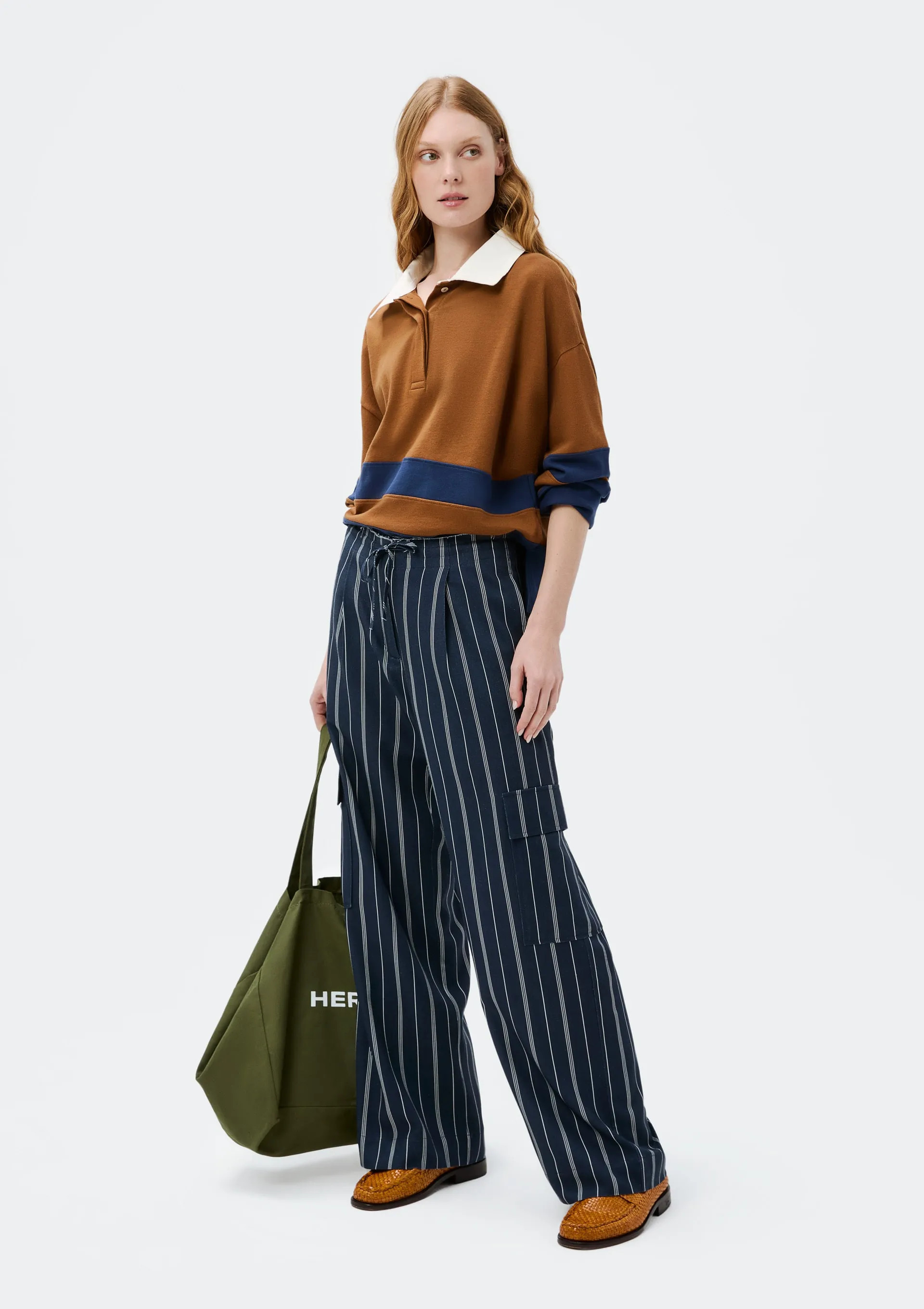 Calça Feminina Cargo Fio Tinto Com Linho - Hering Store | Hering (BR)