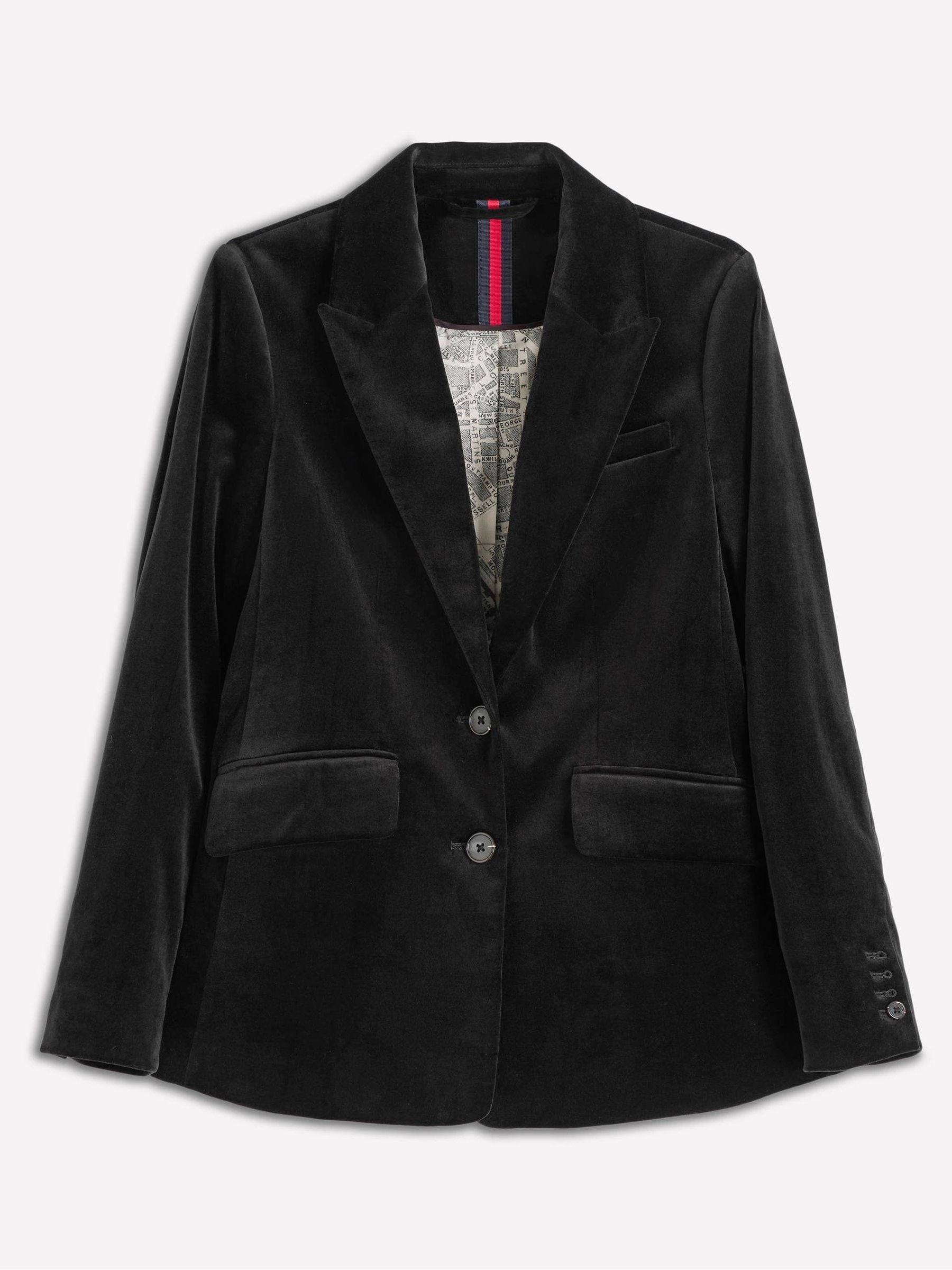 Boden Boden Black Stamford Velvet Blazer | Next US