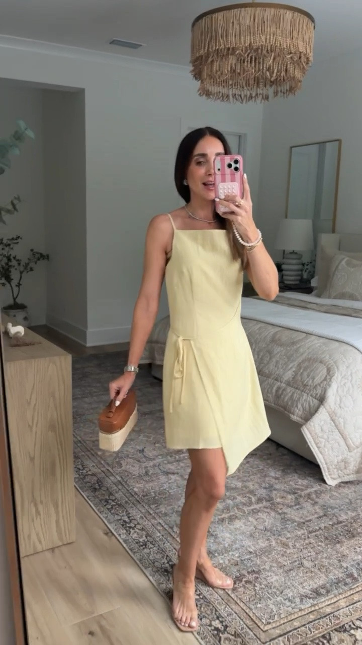 Asymmetric dress, I'm wearing size XS.

#LTKootd #LTKOver40