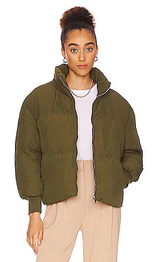 Lovers + Friends Jillian Puffer Jacket in Olive from Revolve.com | Revolve Clothing (Global)