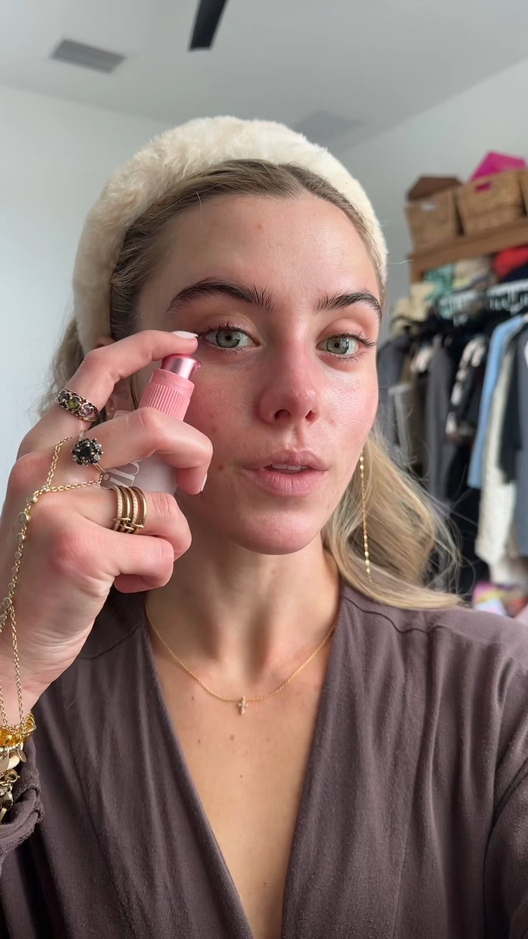 get ready with me! 😌💓 skin needs to be hydrated so bioron calendula cream and eye patches for prep before my dibs beauty LoveBeam perfector shade 2. I also recommend the erborian cc red correct for dark scarring. Natasha Denona foundation shade N6. Dibs beauty glow tour shade moondust. Haus labs glossy blush stick in glossy cinnamon. Merit beauty blush in rouge. Huda beauty duo loose powder shade cherry peach. Natasha Denona concealer shade N2. Maybelline super lock clear brow gel. Dibs beauty baked bronzer shade caramel cappuccino. Kosas baked blush shade butterflies. L’Oréal Paris 3 second setting mist setting spray. Maybelline colossal bubble mascara. Dibs beauty setting spray lip combo is lawless beauty lip gloss, makeup by Mario lip liner in Smokey pink, and mph beauty lip cig

#LTKFindsUnder50 #LTKBeauty #LTKgrwm