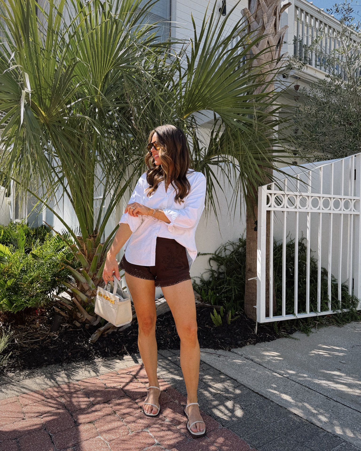 OOTD - No notes on these shorts. They run a little small so size up if between. I’m in an XS.

Vacation outfit, summer outfit