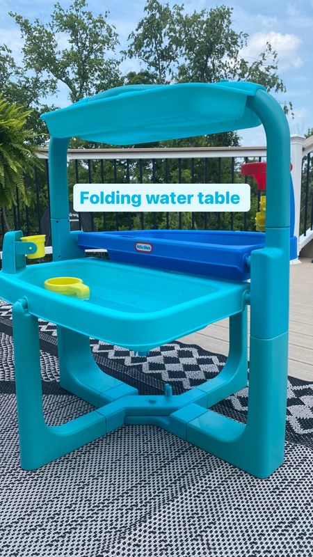 Folding water table- this collapses and slides into small spaces for easy storage.  I have a reel posted that demonstrates it’s size 

#LTKunder100 #LTKswim #LTKSeasonal
