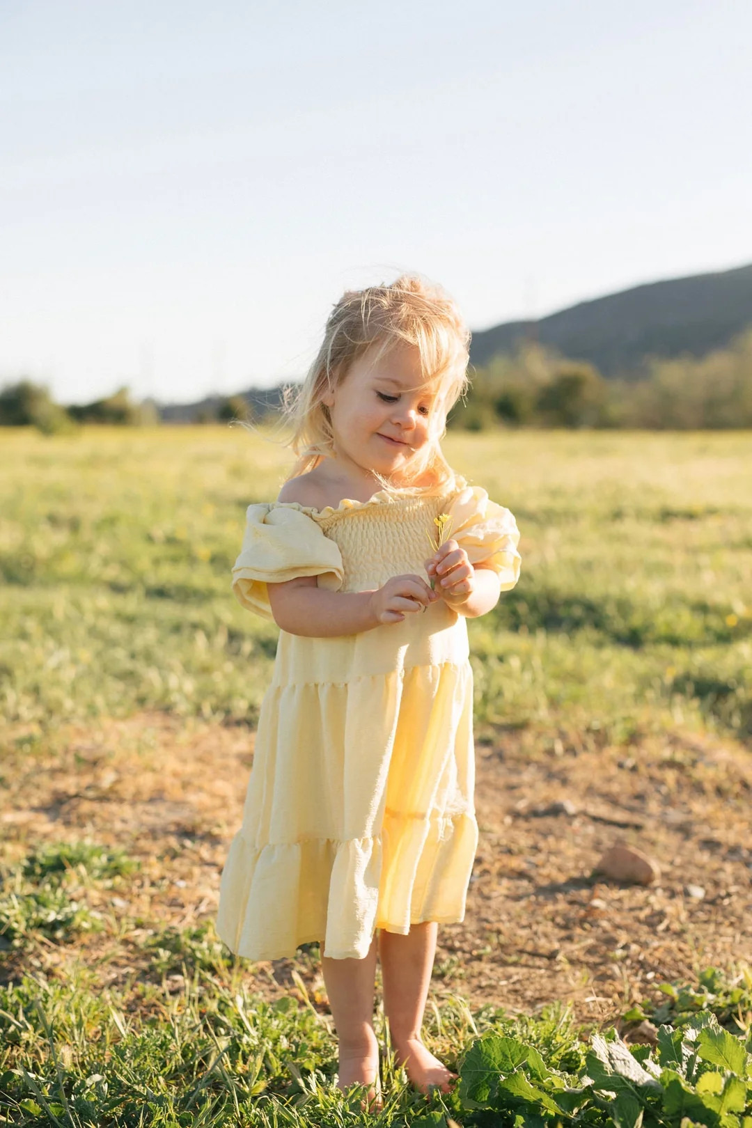 Mini Paige Tiered Dress | Morning Lavender