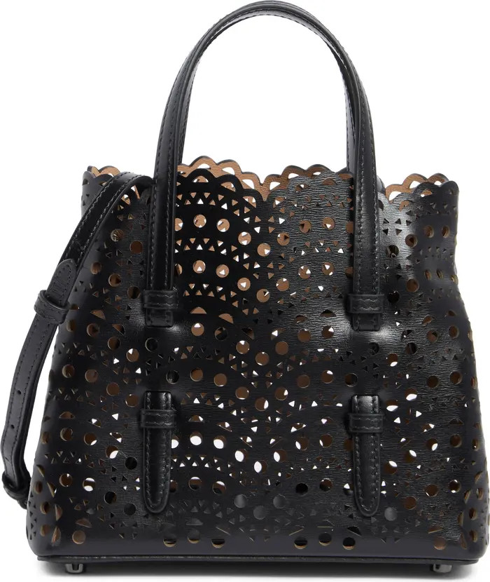 Mina 20 Perforated Leather Tote | Nordstrom