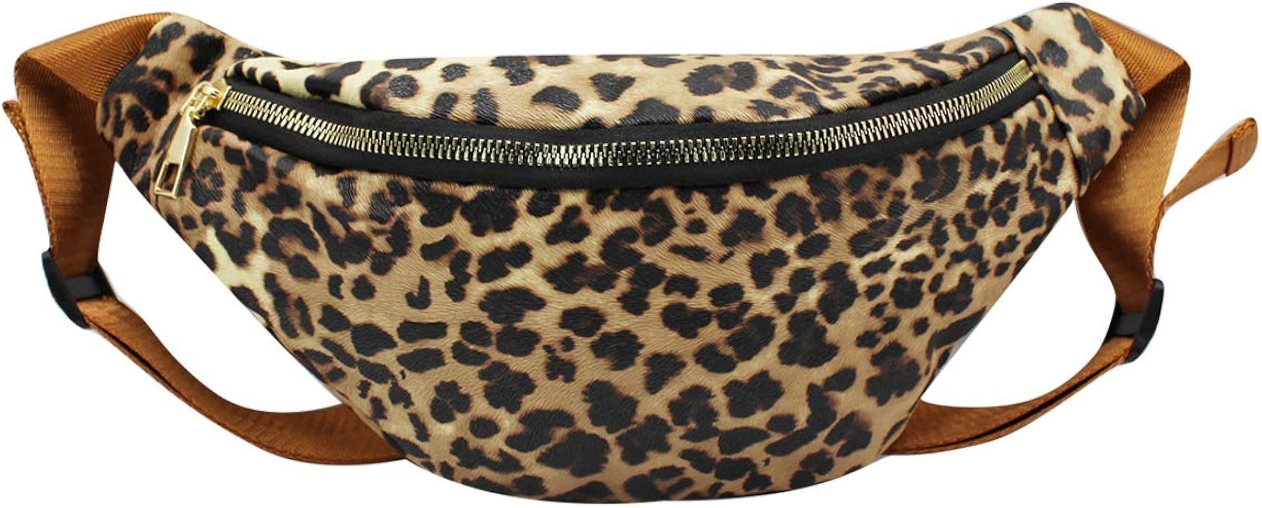 Women Fanny Packs Leopard Print Waist Bag Hip Belt Purse Bum Travel Waist Pack for Adults Teens | Amazon (US)