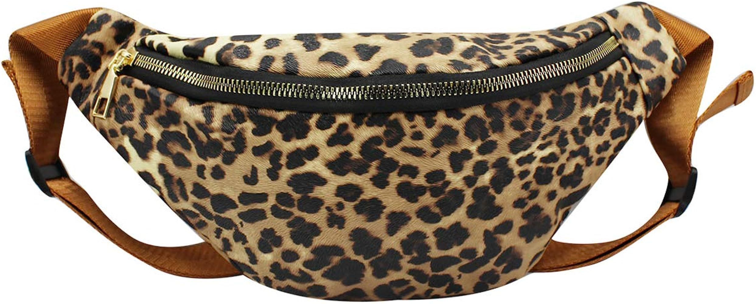 Orityle Women Fanny Packs Leopard Print Waist Bag Hip Belt Purse Bum Travel Waist Pack for Adults... | Amazon (US)