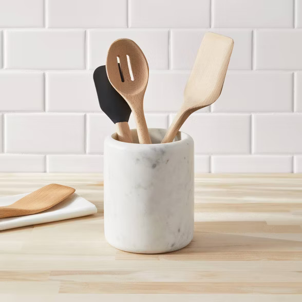 Marble Utensil Holder White - Threshold™ | Target