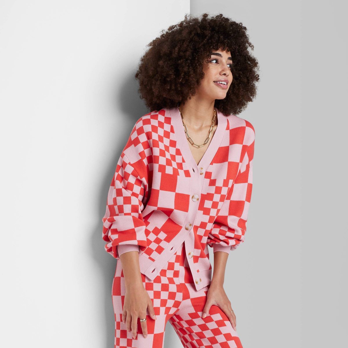 Women's Ascot + Hart Striped Graphic Sweater Cardigan | Target