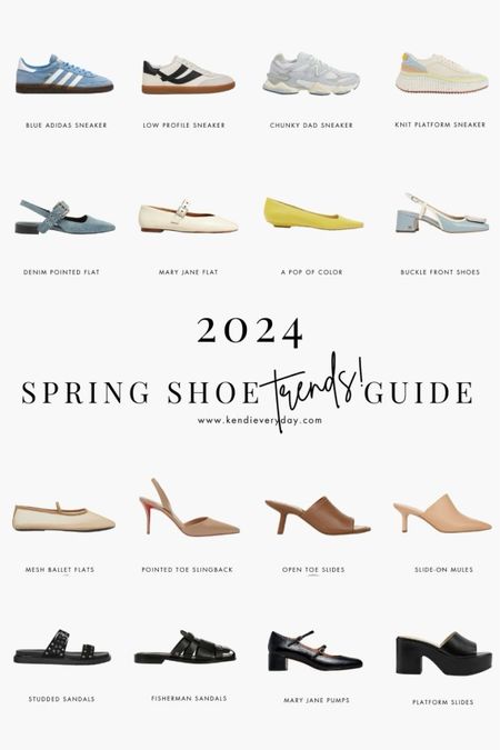 My full shoe guide for spring is love on kendieveryday.com with extra options and price points! 