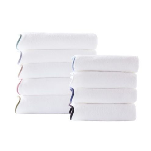 Ellie Scalloped Towels with Turkish Cotton & Colorful Trim Options | Ballard Designs, Inc.