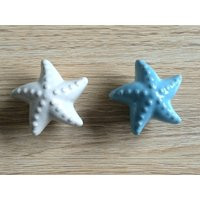Starfish Drawer Knob Sea Star Nautical Knobs Kids Dresser White Blue Yellow Pink Purple Kitchen Cabi | Etsy (US)