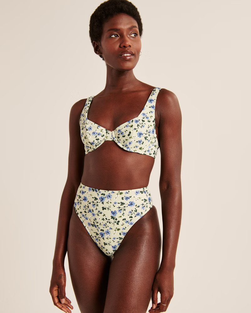 Wide Strap Underwire Bikini Top | Abercrombie & Fitch (US)