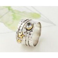 Boho Rings, Rings, Silver Rings, Star Ring, Silver, Topaz Rings, Boho Jewelry, Gemstone Rings, Chunky Rings, Boho jewellery, Handmade JR142 | Etsy (UK)