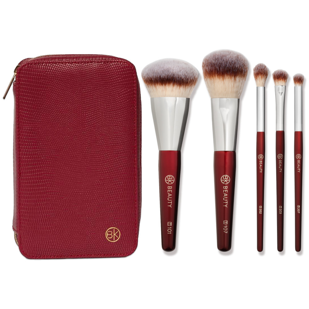 BK Beauty Travel Brush Set with Faux Leather Pouch | Ulta