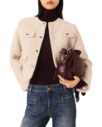 Maje Short Boucle Tweed Jacket | Bloomingdale's Women | Bloomingdale's (AU)