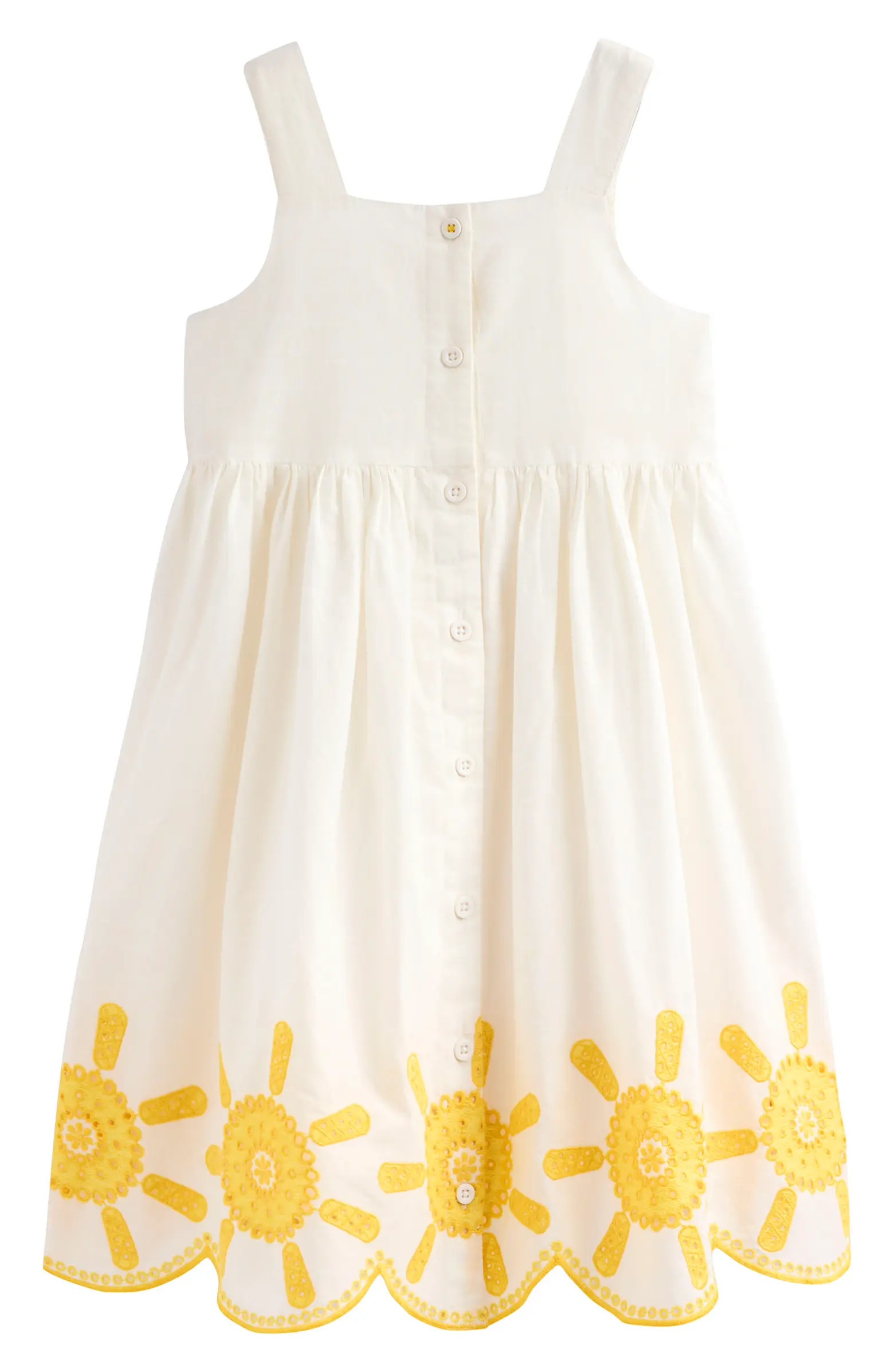 Kids' Remy Cotton Button-Up Sundress | Nordstrom