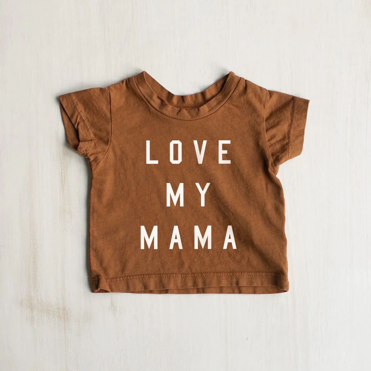 Baby Love My Mama Tee in Football Color - Ford And Wyatt | Ford and Wyatt