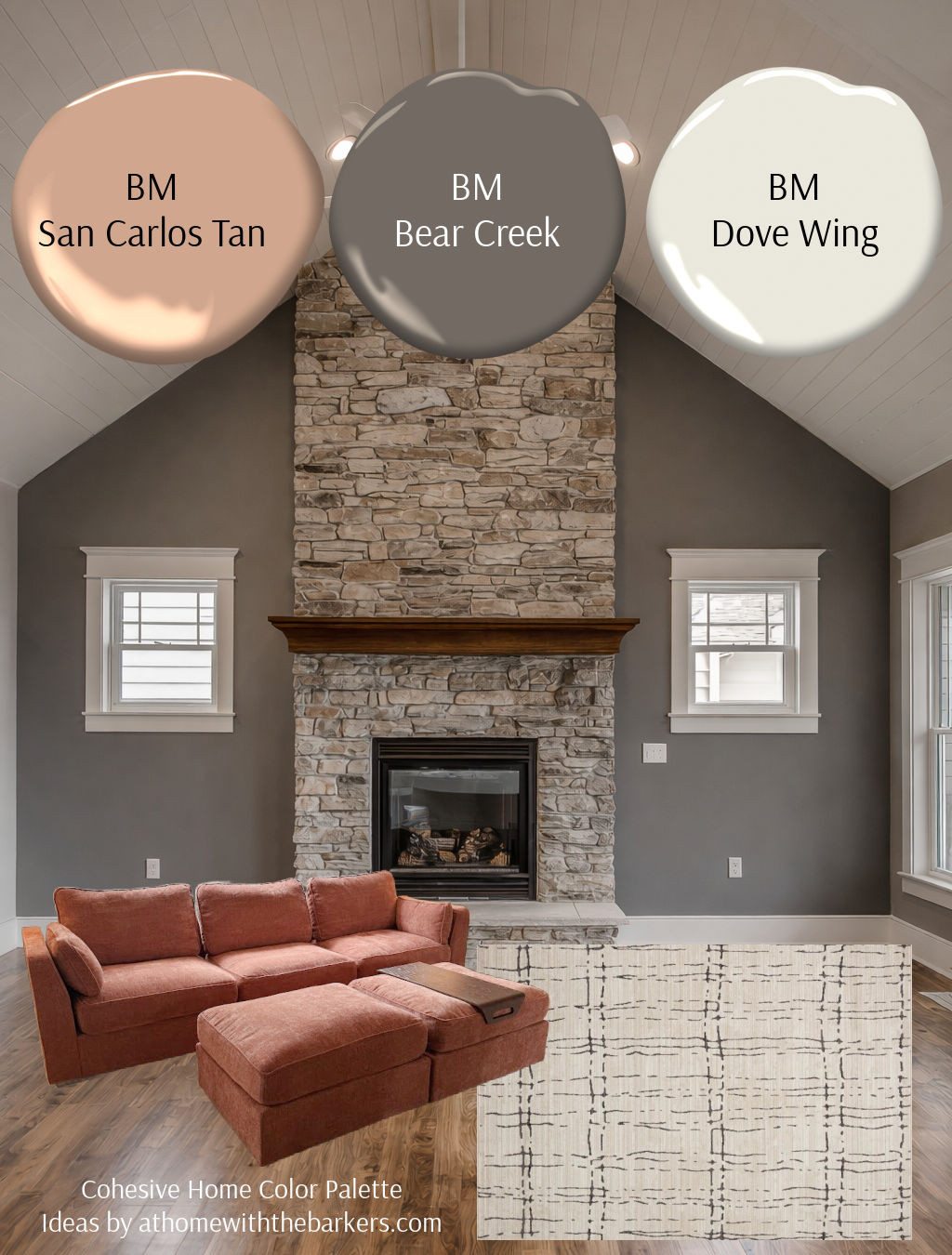 DIY home decorating with a stone fireplace 

 #LTKHome