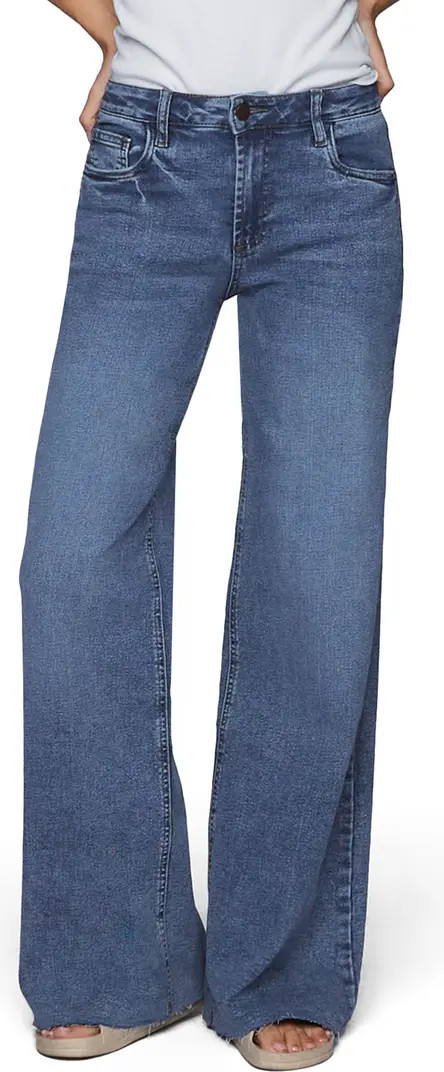 Raw Hem Wide Leg Jeans | Nordstrom