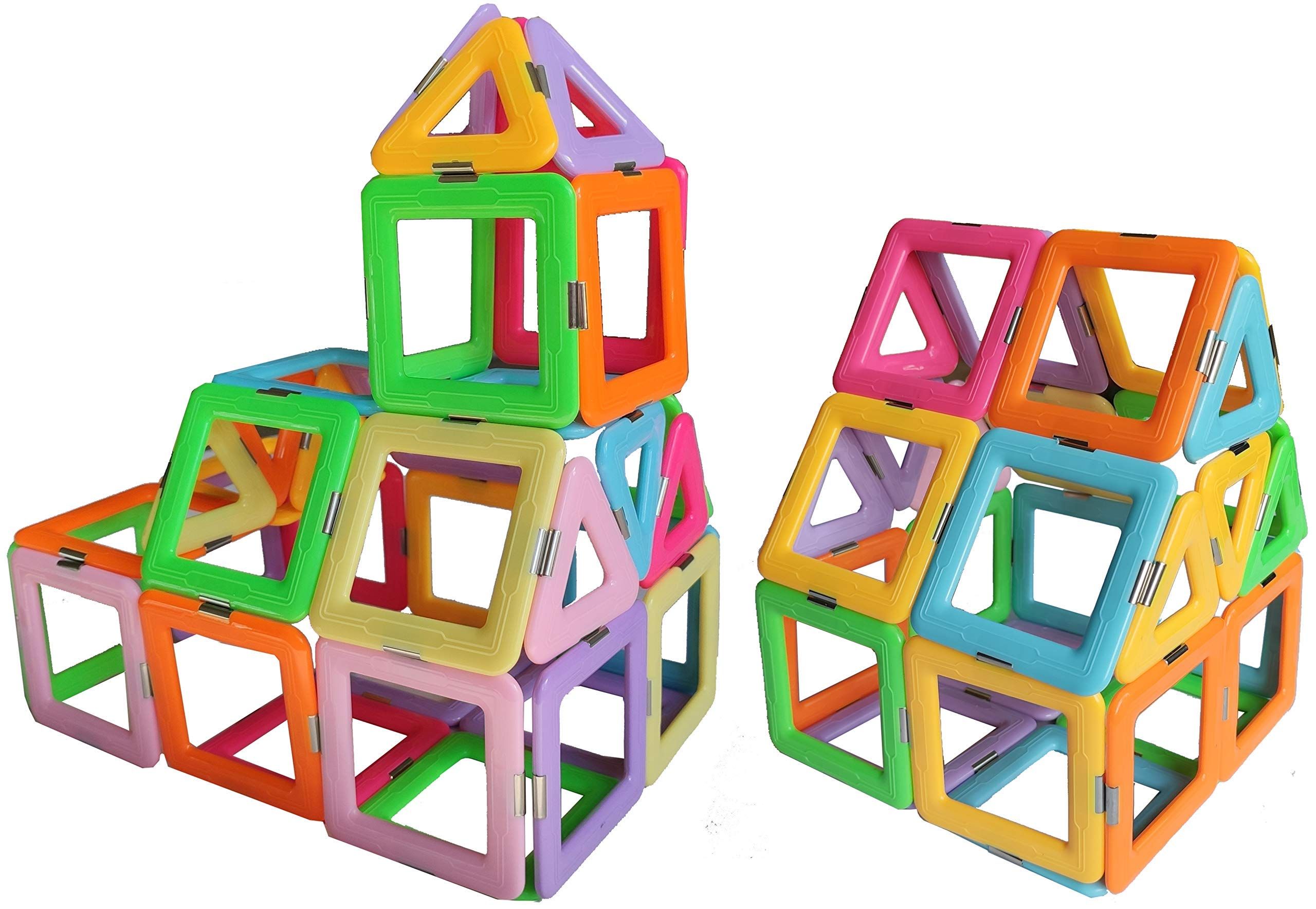 Magnetic Tiles Building Blocks Game Set Toys,Magnet Stacking Blocks, Magnetic Tiles for Girls and Bo | Amazon (US)