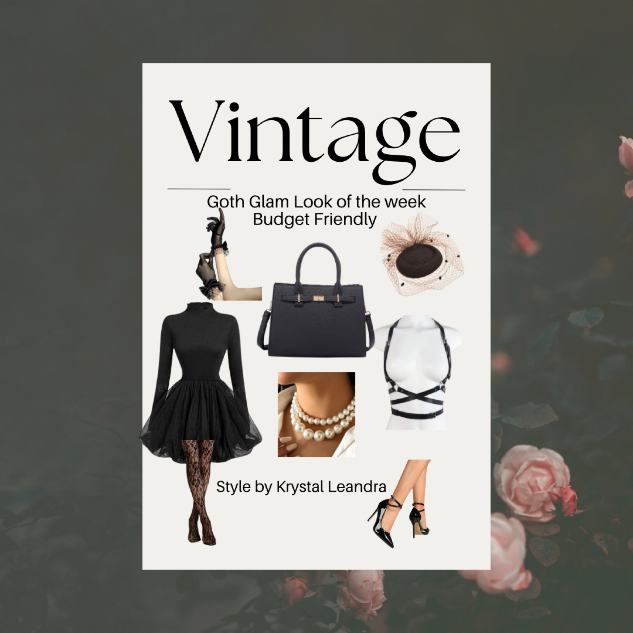 Vintage goth glam look of the week. Requested by you to be budget friendly. This is a fabulous look that blends, dark fashion with vintage softness. 

#LTKGiftGuide #LTKSeasonal #LTKHoliday