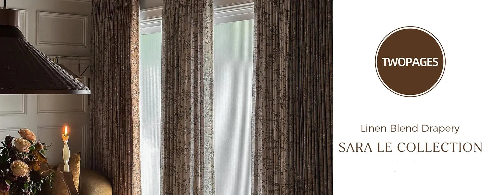 Sara Le Print Linen Drapery Pleated | TWOPAGES