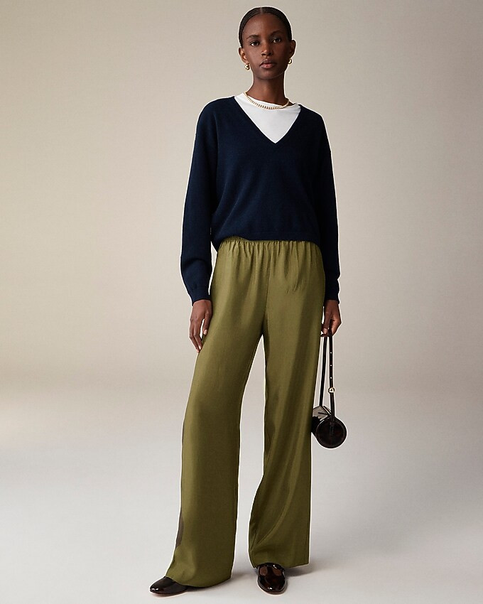 Stratus pant in textured satin | J. Crew US