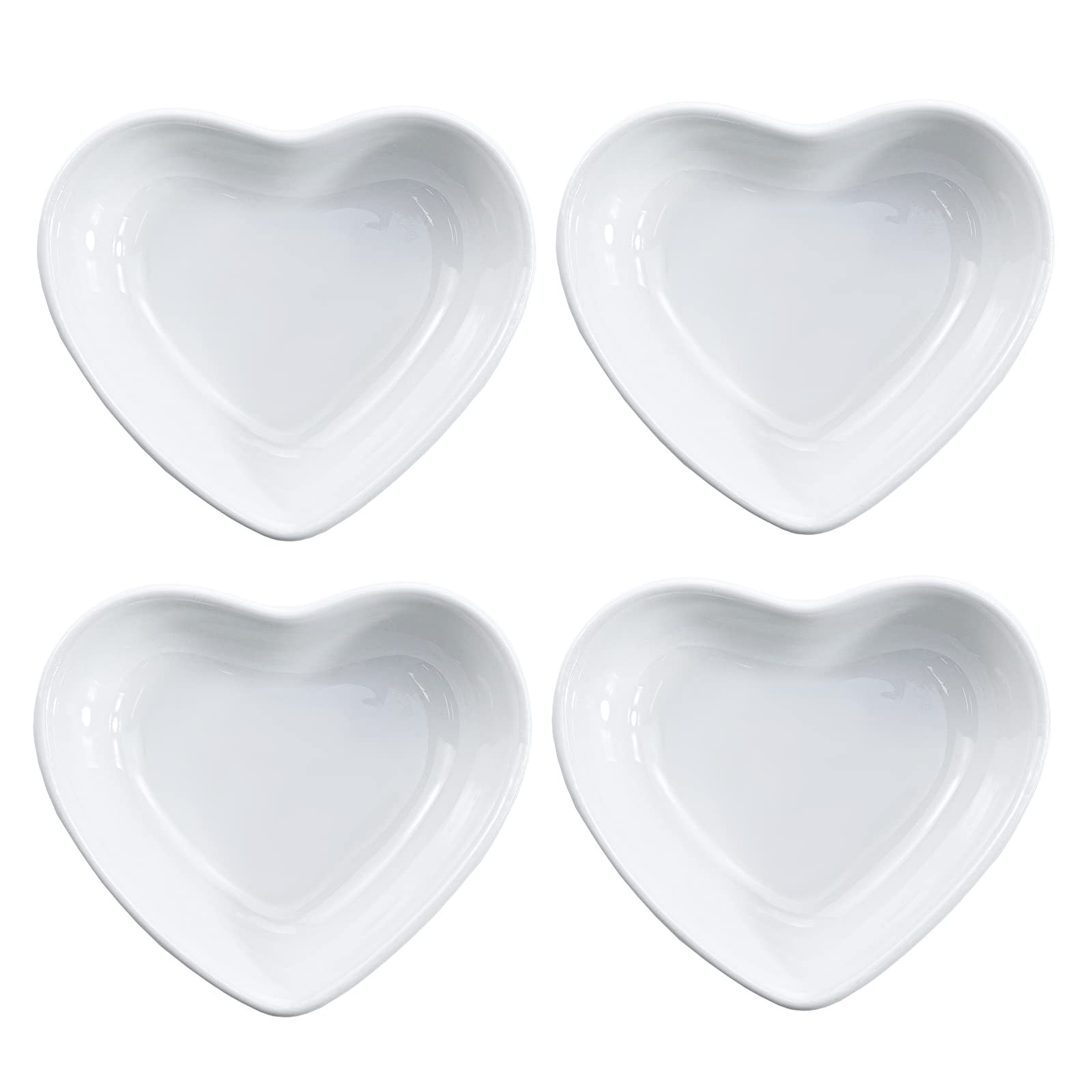 Heart-shaped Multipurpose Ceramic Sauce Dish Seasoning Dishes Sushi Dipping Bowl Appetizer Plates... | Amazon (US)