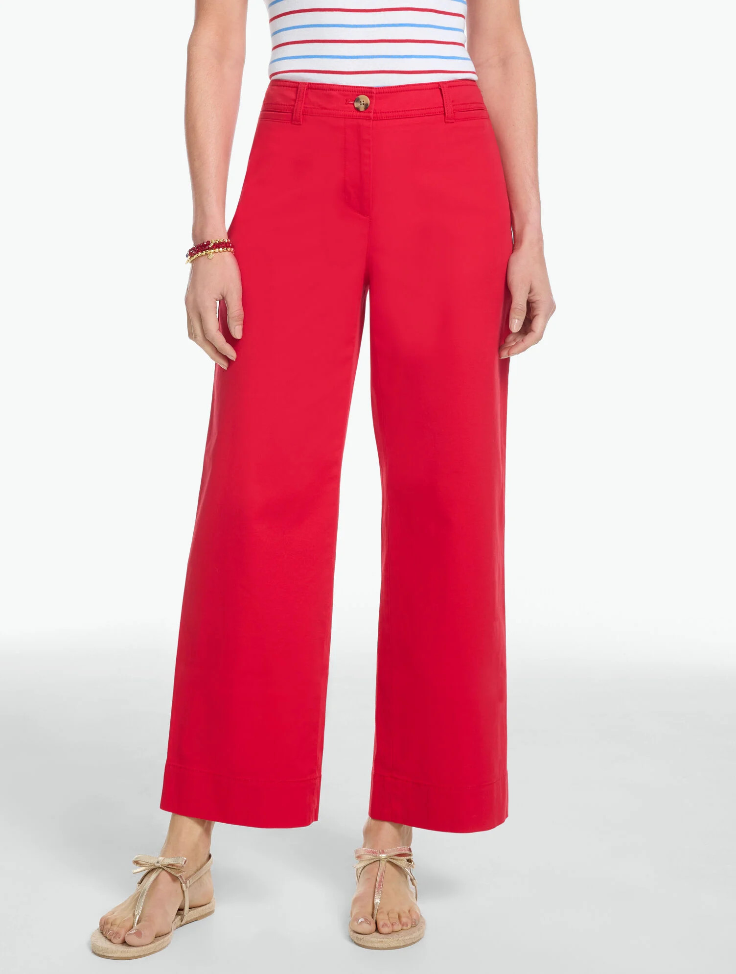 Wide Ankle Heritage Twill Pants | Talbots