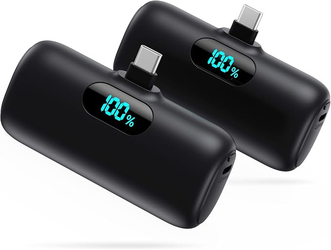 [2 Pack]Portable Charger Power Bank for iPhone 17/16/15,Mini USB C Portable Power Bank 5000mAh Fa... | Amazon (US)