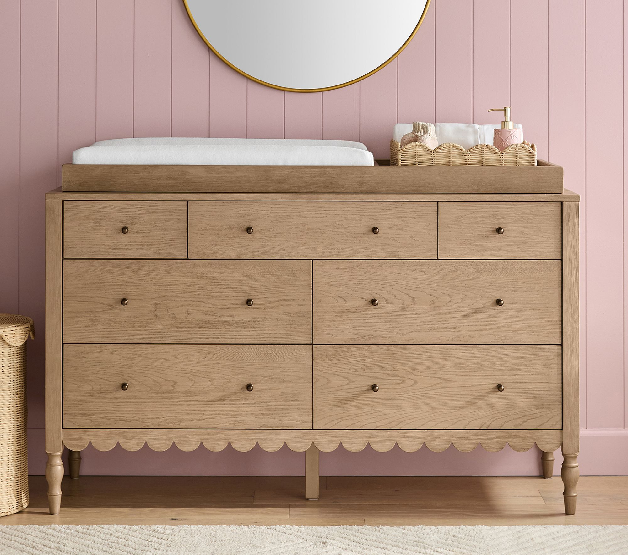 Penny 7-Drawer Dresser & Topper Set (56w x 19d") | Pottery Barn Kids