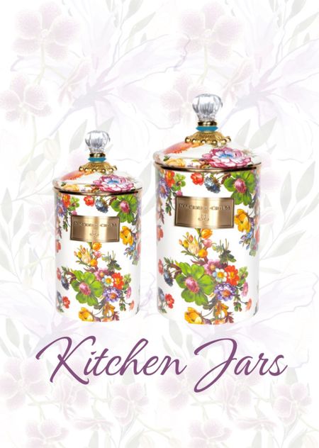 The prettiest, most colourful and dainty kitchen jars to store anything. 