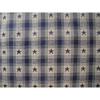 star Fabric | Plaid Cotton Home Decor Americana Country Cupboard Jacquard Navy | Etsy (US)