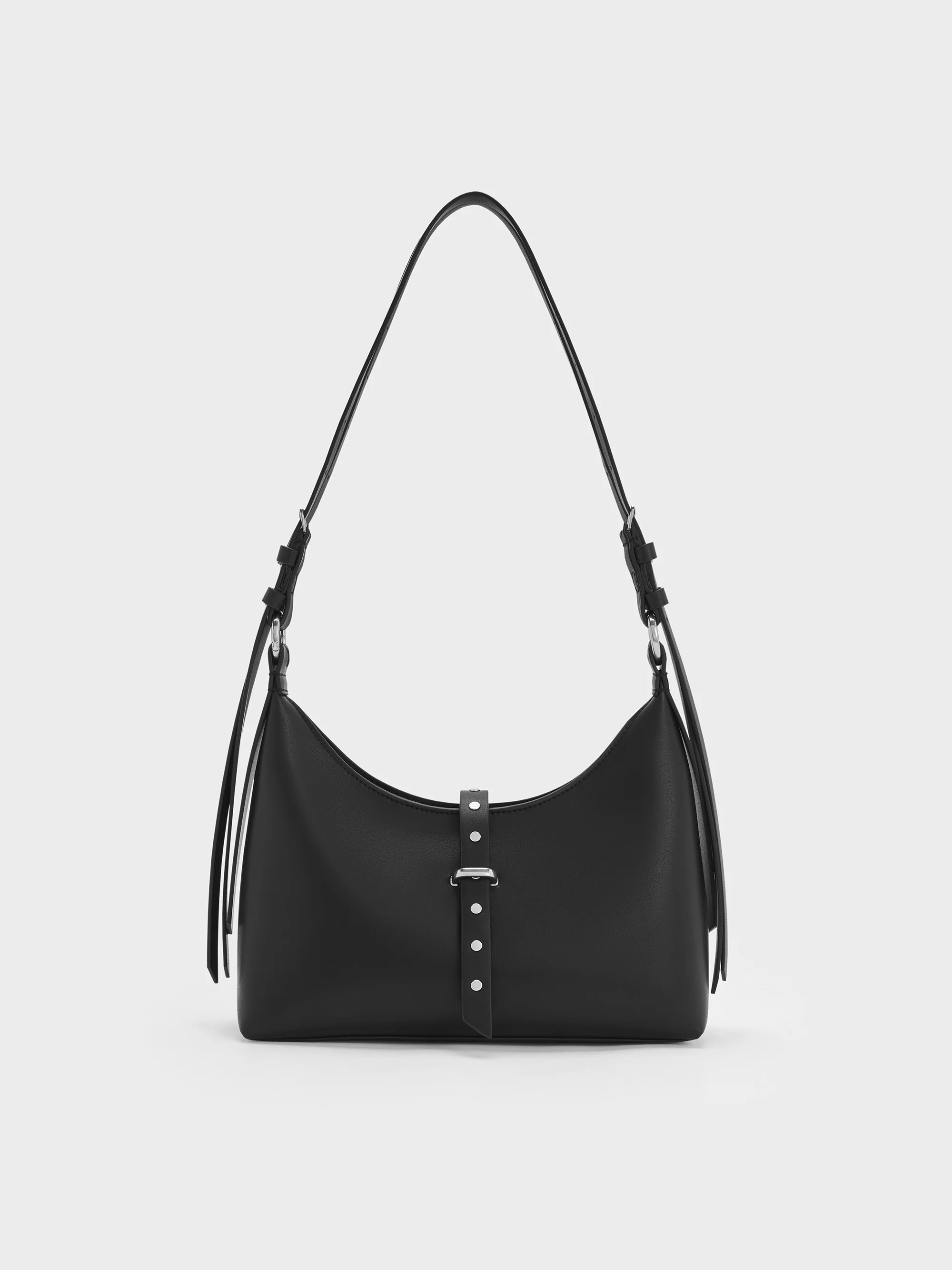 Lark Studded Belted Shoulder Bag
    
         - Noir | Charles & Keith US