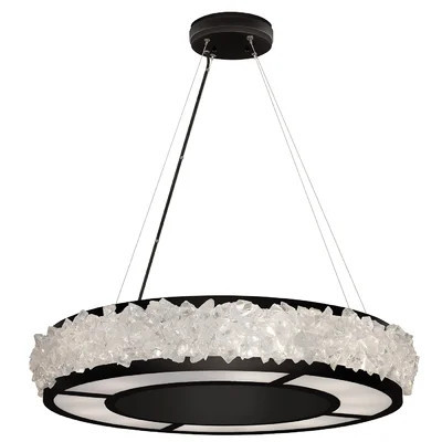 Arctic Halo 30" Round Chandelier | Perigold