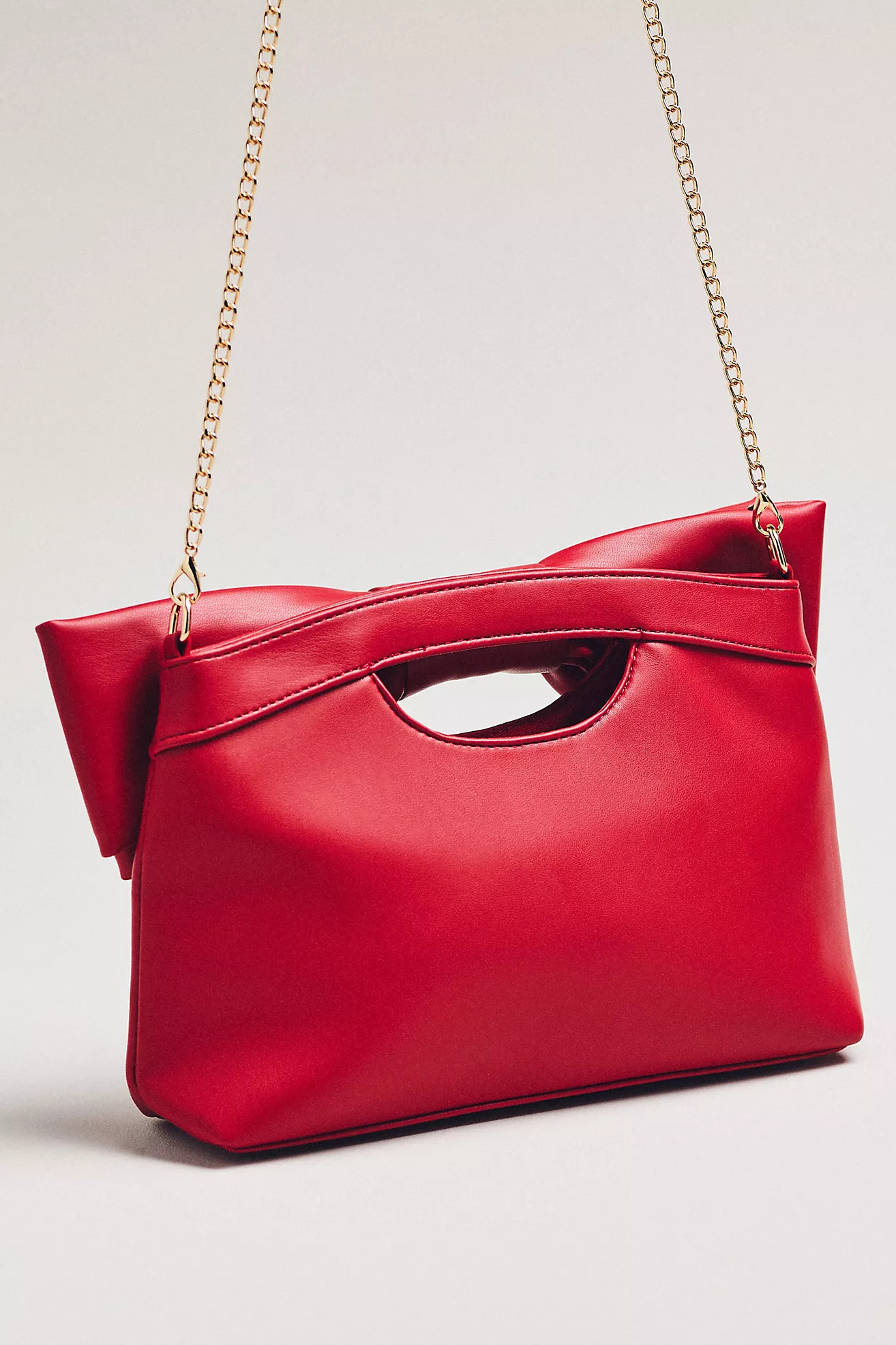 Cutout Handle Bow Clutch | Anthropologie (US)