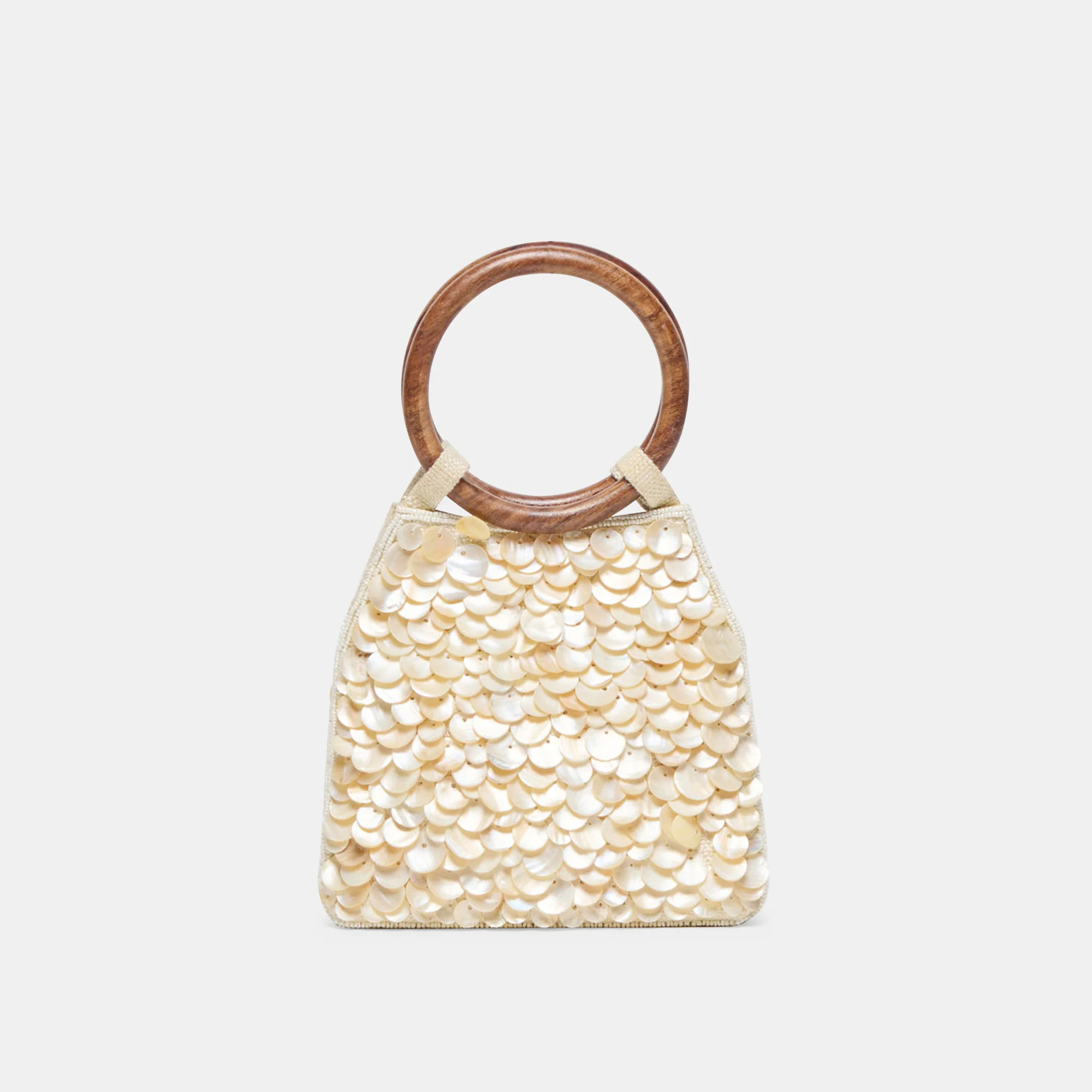 Allegra Handbag Natural Sequin | DolceVita.com