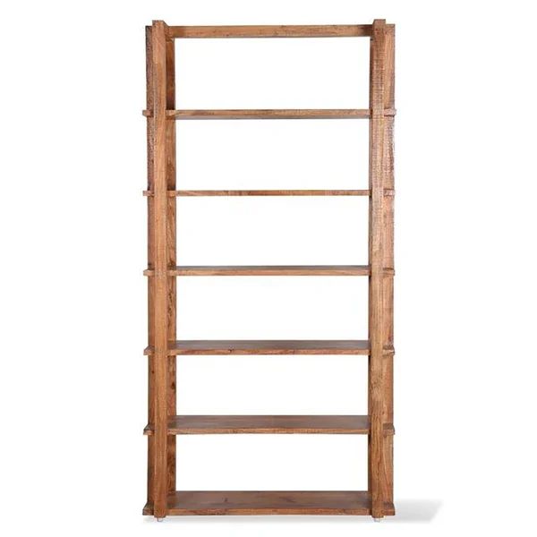 Mathew 44'' Solid Wood Etagere Bookcase | Wayfair North America