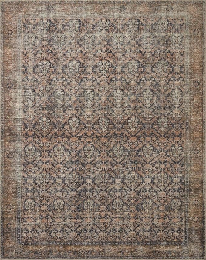 Loloi Amber Lewis Billie Collection, Ink & Salmon 10'-0" x 14'-0" Area Rug – Antique & Distress... | Amazon (US)