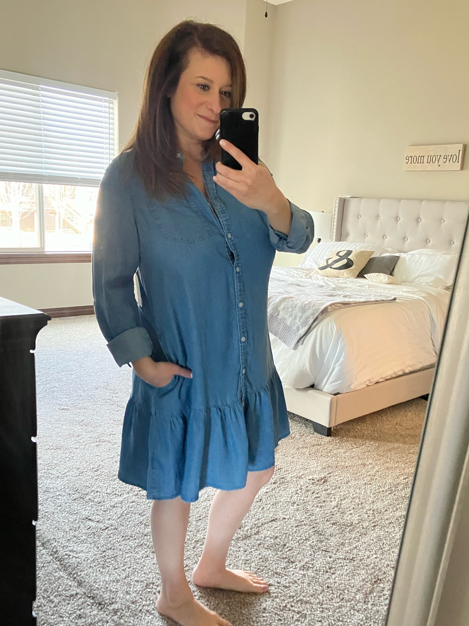 Dress runs oversized So if in between, size down. I am in a medium and am a size 8-10.

Denim dress, chambray dress, spring, Walmart, petite, midsize 

#LTKfindsunder50 #LTKmidsize