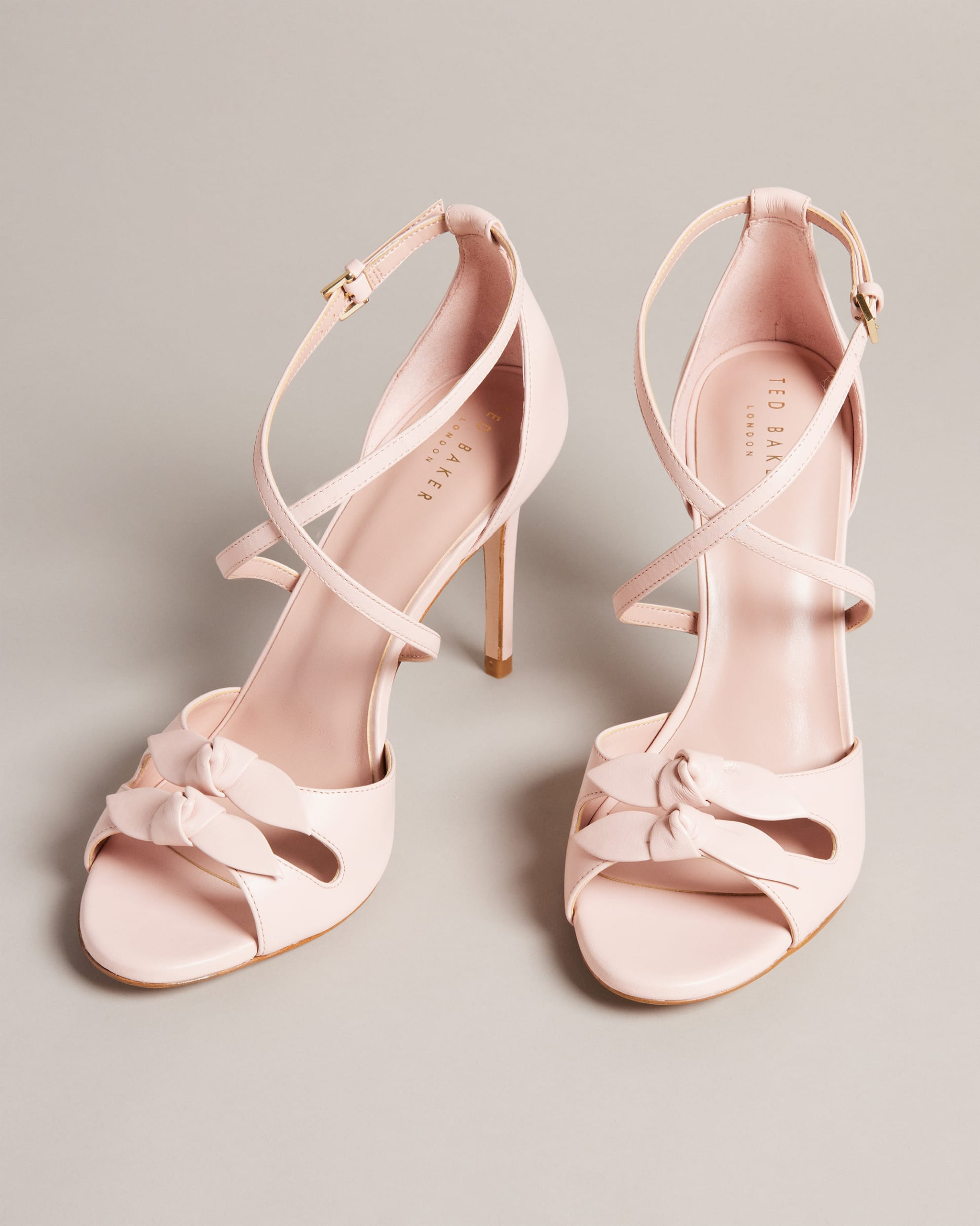 Leather Bow Heeled Sandals | Ted Baker (US)