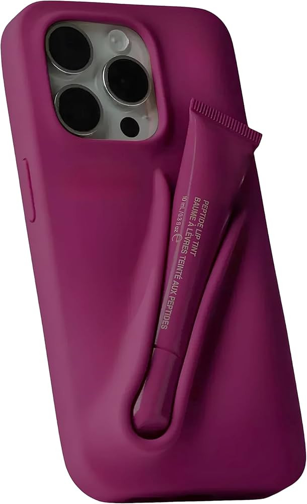 Lipstick Case for iPhone 16 Pro - Keeps Your Lip on Hand, Silicone Protective Case for Women and ... | Amazon (US)