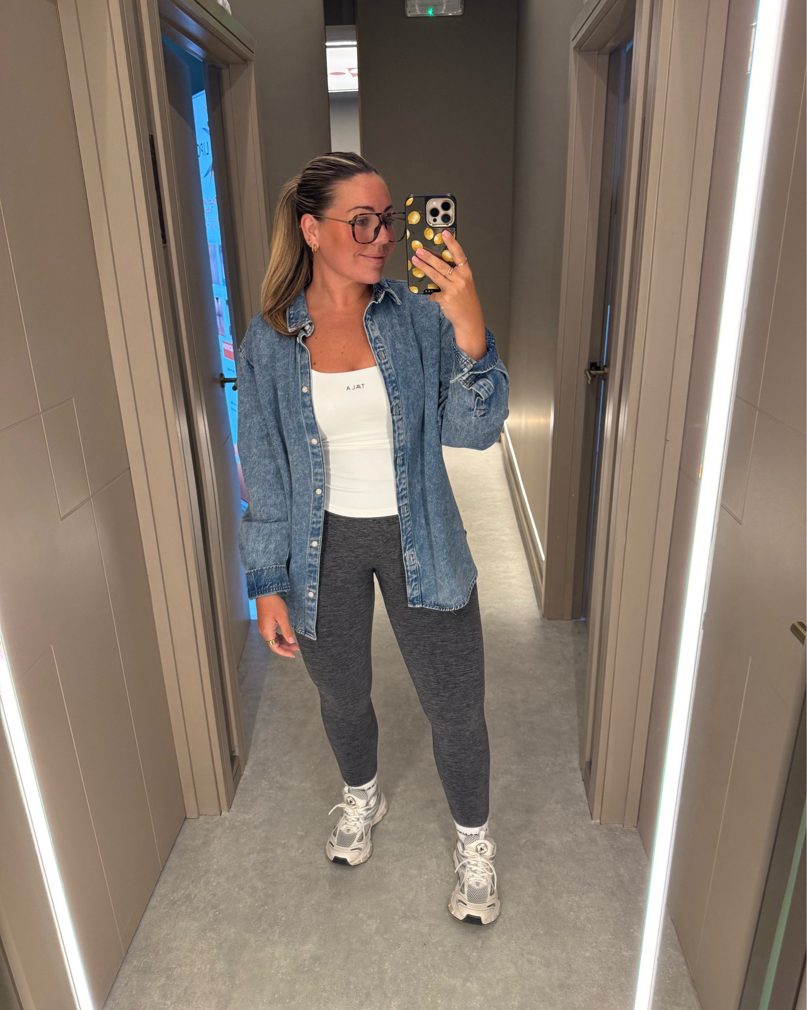 Today’s COMFY AF fit! Simple leggings, vest & denim just incase we have a little bit of sun for 5 minutes 🤣  

#LTKsummer #LTKuk #LTKcurves