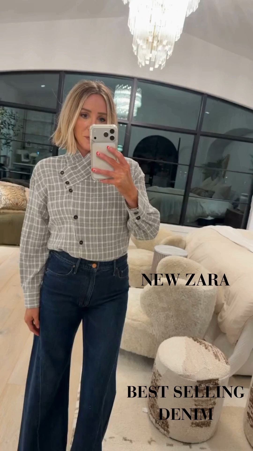 This top 😍 such a cool take on a plaid shirt 👏 wearing a medium

#LTKootd #LTKSeasonal #LTKdayinmylife