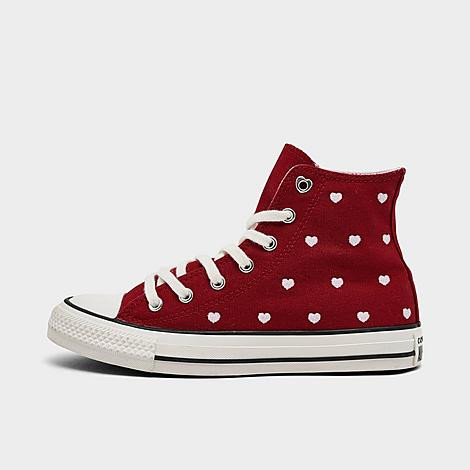 Converse Girls' Big Kids Chuck Taylor All Star Valentine's Day High Top Casual Shoes in Red/Pink Size: 6.0 | Finish Line (US)
